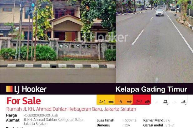 Rumah Jl. KH. Ahmad Dahlan Kebayoran Baru, Jakarta Selatan