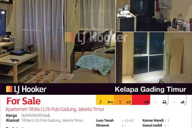 Apartemen Tifolia Lt.26 Pulo Gadung, Jakarta Timur