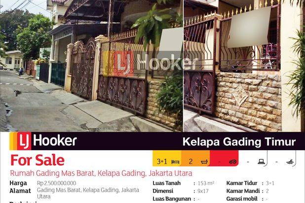 Rumah Gading Mas Barat Kelapa Gading, Jakarta Utara