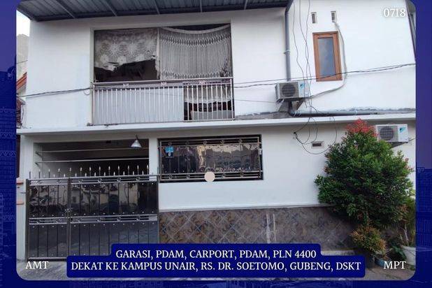 Rumah Kalijudan Barat Mulyorejo Surabaya dkt Mulyosari Bebas Banjir Nego