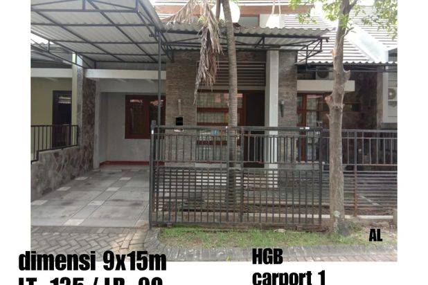 Rumah Taman Puspa Raya Citraland dkt Lakarsantri Sambikerep Siap Huni