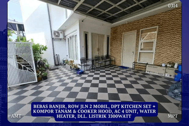 Rumah Bendul Merisi Wonocolo Bebas Banjir SHM dkt Margorejo Sidosermo