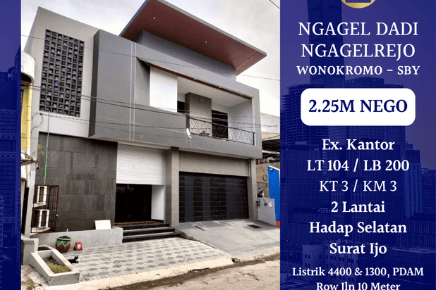 Rumah Ngagel Dadi Ngagelrejo dkt Marvell City Kertajaya Baratajaya Manyar