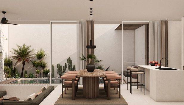 Villa dengan Private Pool Bonus Double View Goa Gong Ungasan, Badung