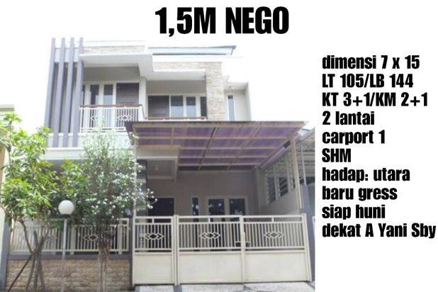 GRESS SIAP HUNI Rumah Wisma Permai Regency Waru Sidoarjo