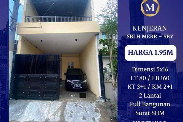 DEKAT MERR FULL BANGUNAN Rumah Kenjeran Surabaya Utara