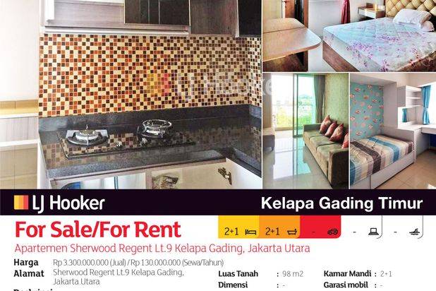 Apartemen Sherwood Regent Lantai 9 Kelapa Gading, Jakarta Utara