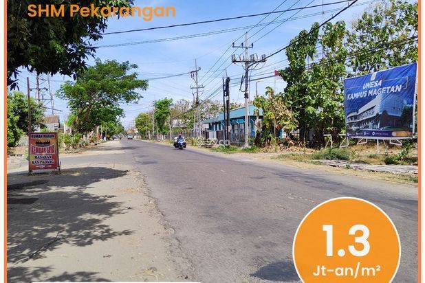 Dijual Tanah Madiun Dekat UNESA Kampus Magetan 1 Jutaan Siap AJB