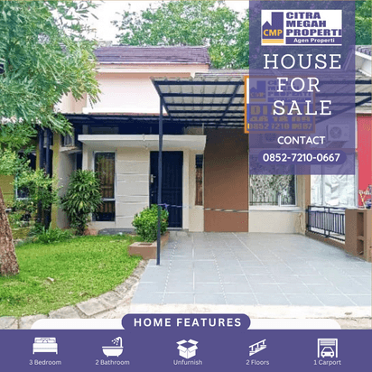 Dijual Rumah Batam Center Hadap Timur Tinggal Bawa Koper