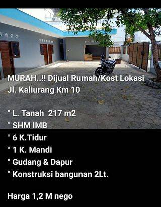 dijual murah kos dekat banyak kampus dan perum elite
