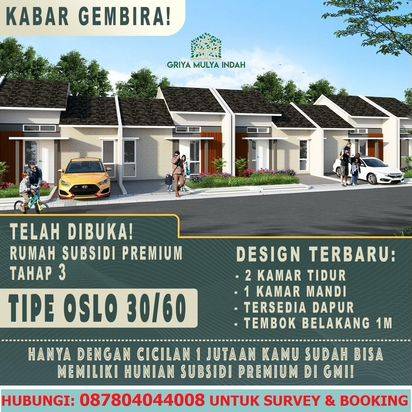 Griya Mulya Indah Rumah Subsidi Serasa Cluster Dekat EJIP