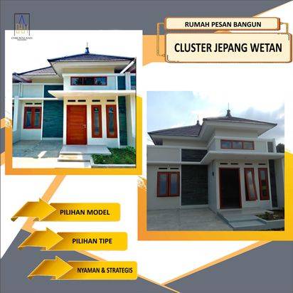 Jual Rumah Pesan Bangun Type 45 Modern Desain