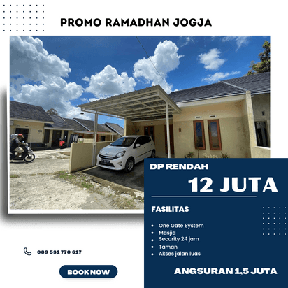 PROMO RUMAH JOGJA, UNIT TERBATAS, DP 12 JUTA