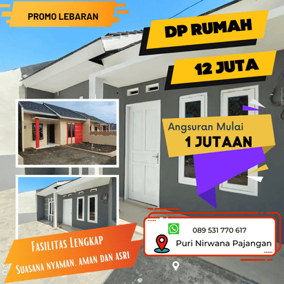 perumahan MURAH DP 12 JUTA, ANGSURAN 1 JUTAAN