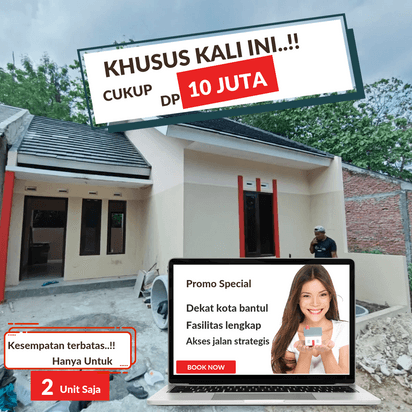 RUMAH JOGJA UNIT STRATEGIS DEKAT KOTA BANTUL DP 10 JUTA