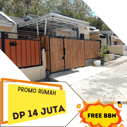 RUMAH JOGJA DP 14 JUTA, ANGSURAN 1 JUTAAN
