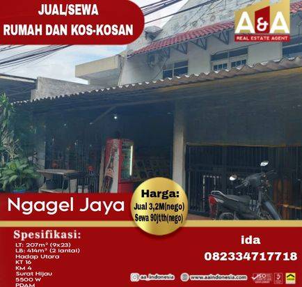DIJUAL/DISEWAKAN RUMAH DAN KOS-KOSAN WILAYAH SURABAYA TIMUR