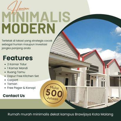 RUMAH MODERN DI LOWOKWARU 