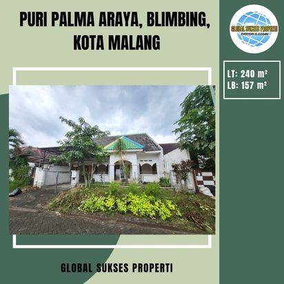 Rumah luas murah di Puri Palma Araya Malang
