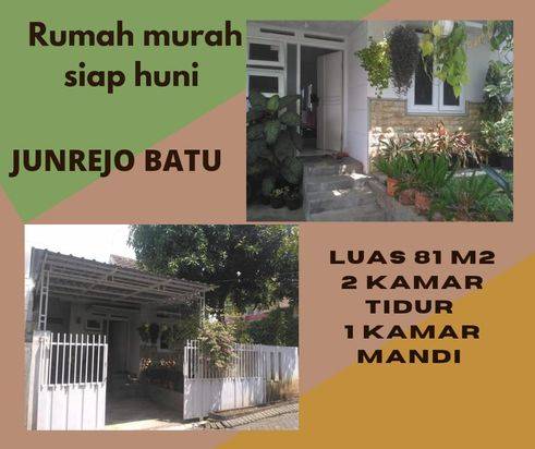 Rumah siap huni murah di Junrejo Kota Batu