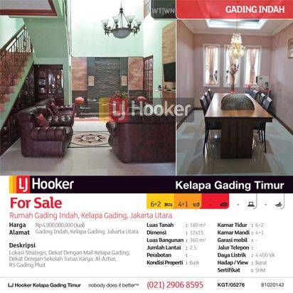 Rumah Gading Indah Kelapa Gading, Jakarta Utara
