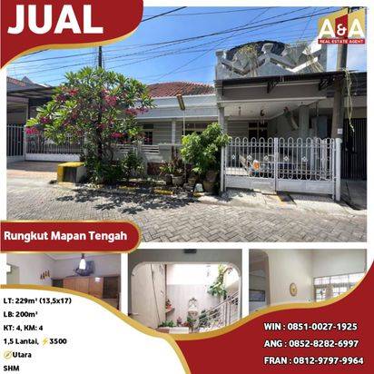 RUMAH DI RUNGKUT MAPAN TENGAH SURABAYA TIMUR