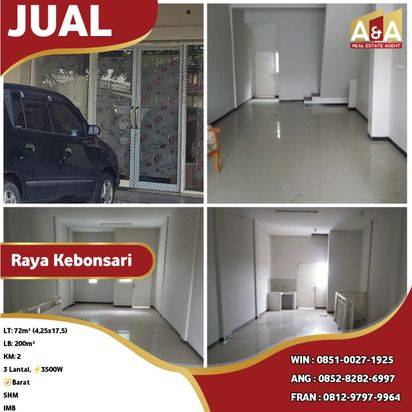 RUKO DI RAYA KEBONSARI SURABAYA SELATAN
