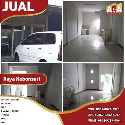 RUKO DI RAYA KEBONSARI SURABAYA SELATAN