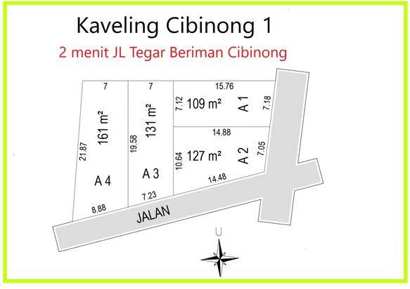 Dijual Tanah Kavling Murah Bogor Dekat Cibinong Square