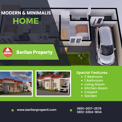 rumah baru dengan konsep yang modern dan minimalis di gedangan sidoarjo
