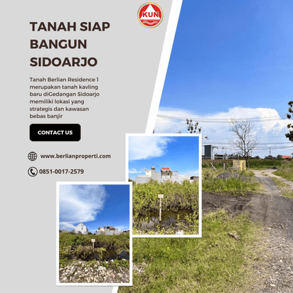 tanah kavling siap bangun gedangan sidoarjo