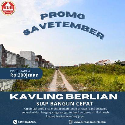 tanah kavling berada di lokasi yang strategis harga mulai 2 jutaan saja 