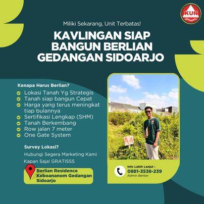 tanah dengan konsep perumahan yang berada di lokasi strategis