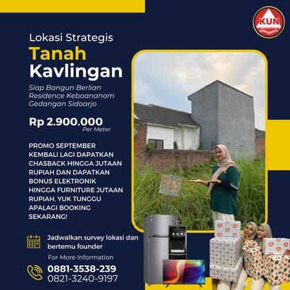 miliki tanah dengan harga yang masih terjangkau berada dilokasi yang strategis