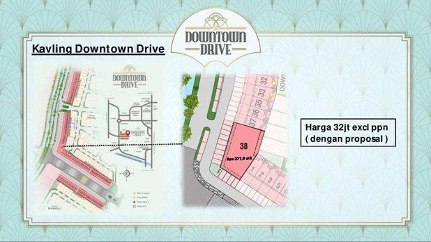 Kavling Downtown Drive Lokasi Terbaik Bebas Banjir Summarecon Serpong