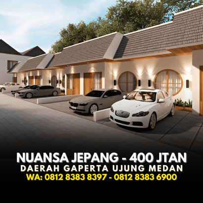 Rumah Gaya Jepang Minimalis Cocok untuk kaum Millenial - Harga 400 Jutaan - Daerah Gapert Ujung Dekat Tol Helvetia Mal Manhattan Ringroad Gatsu Medan