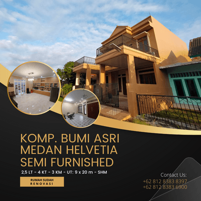 KOMPLEK BUMI ASRI PONDOK KELAPA MEDAN HELVETIA - SEMI FURNISH