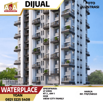 JUAL APARTEMEN DI WATERPLACE WIYUNG