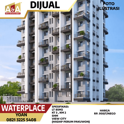 JUAL APARTEMEN DI WATERPLACE WIYUNG
