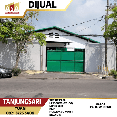JUAL GUDANG DI JALAN TANJUNGSARI
