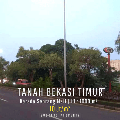 Jual Tanah Bekasi Timur Lokasi Strategis dekat Jalan Utama