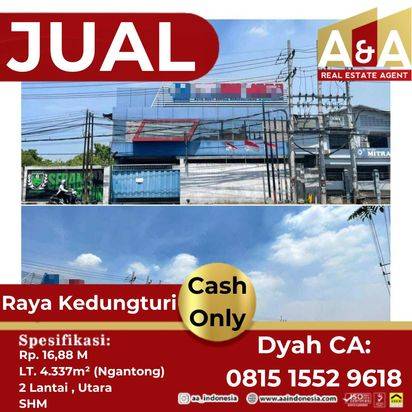 JUAL GUDANG DAN KANTOR KEDUNGTURI SIDOARJO (LELANG)