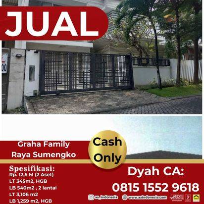 DIJUAL RUMAH ELITE SURABAYA BARAT DAN GUDANG GRESIK