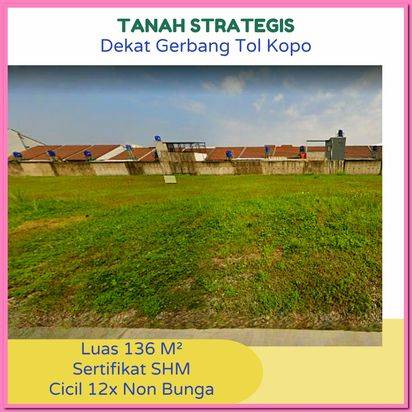 Tanah Bandung Matang Dekat Gerbang Tol Kopo Margahayu SHM