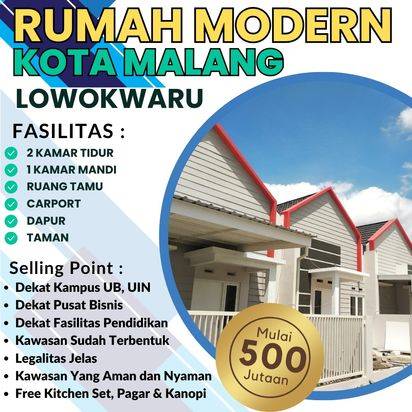 HUNIAN MURAH LOKASI STRATEGIS MERJOSARI