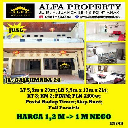Alfa Property Rumah Jalan Gajahmada 24 Kota Pontianak