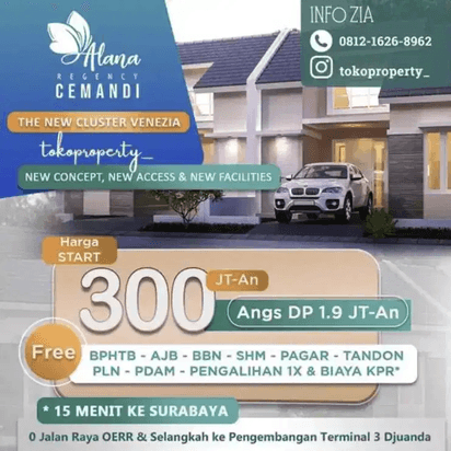 rumah murah alana cemandi angsuran ringan