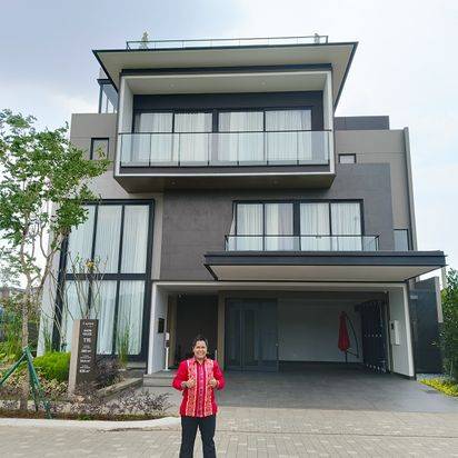 rumah murah modern nava park bsd super mewah di serpong tangerang siap huni