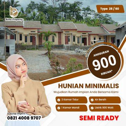RUMAH SUBSIDI SEMI READY DEKAT EXIT TOL SAWOJAJAR