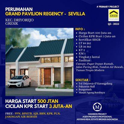 RUMAH MURAH DEKAT SURABAYA CICILAN MURAH 